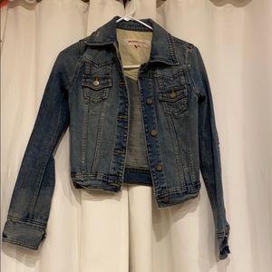 Mossimo distressed denim jacket